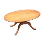ERCOL OVAL COFFEE TABLE