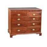 GEORGIAN MAHOGANY CHEST OF DRAWERS