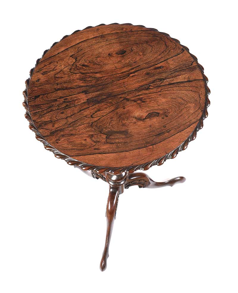 ANTIQUE ROSEWOOD LAMP TABLE - Image 2 of 4