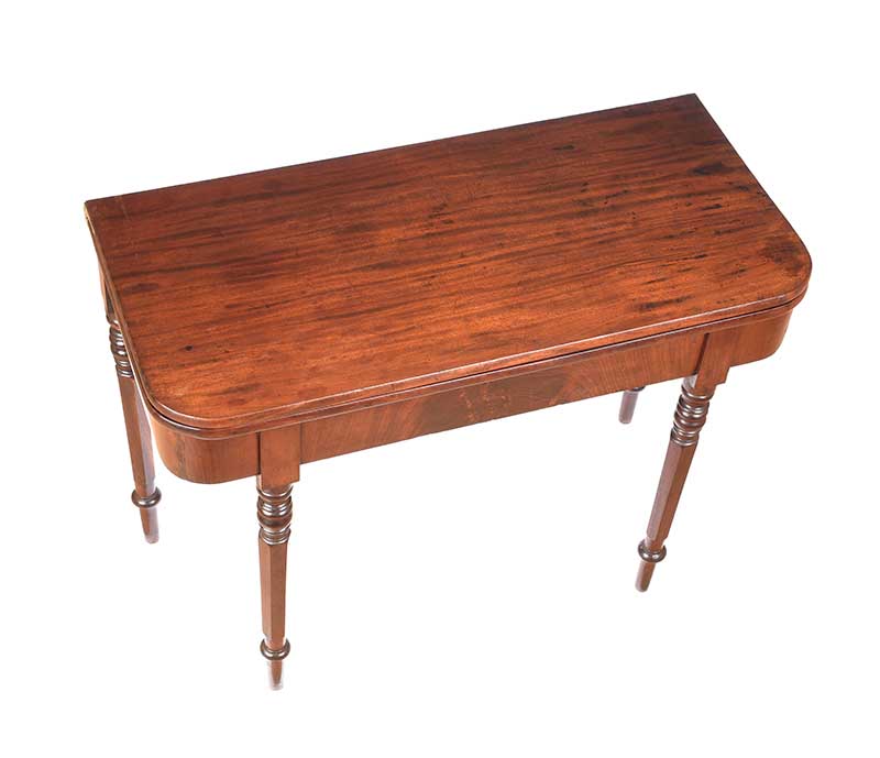 WILLIAM IV TURN OVER LEAF MAHOGANY TEA TABLE - Image 2 of 6