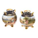 PAIR OF ROYAL VIENNA VASES