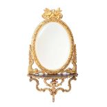 ANTIQUE IRISH GILT MIRROR