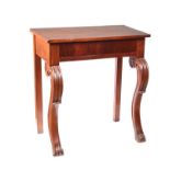 ANTIQUE IRISH MAHOGANY CONSOLE TABLE