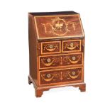 EDWARDIAN INLAID MAHOGANY BUREAU