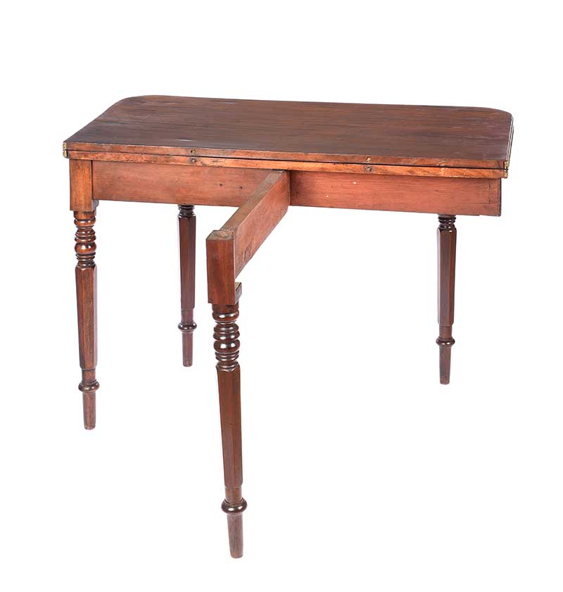 WILLIAM IV TURN OVER LEAF MAHOGANY TEA TABLE - Image 6 of 6