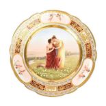VIENNA PORCELAIN HAND PAINTED PLATE