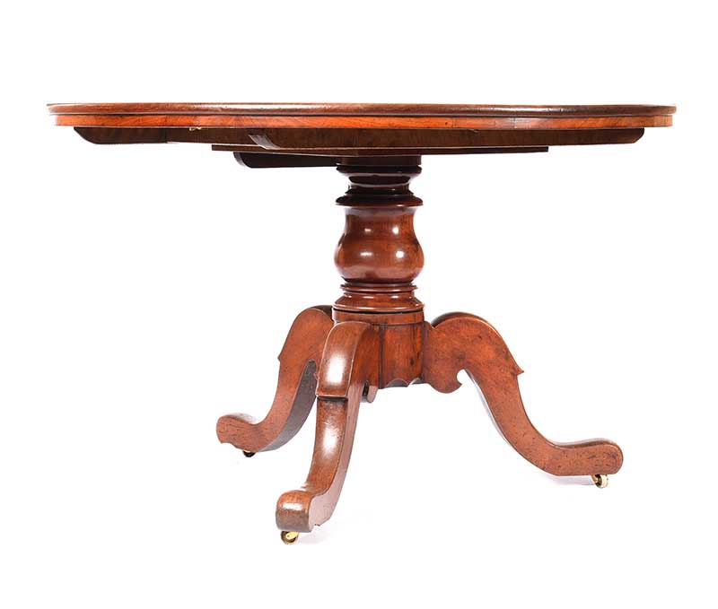 VICTORIAN MAHOGANY BREAKFAST TABLE - Image 4 of 4