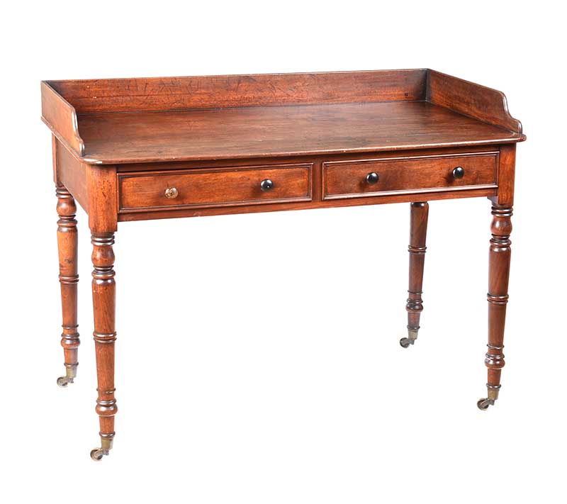 WILLIAMS & GIBTON VICTORIAN MAHOGANY WASHSTAND