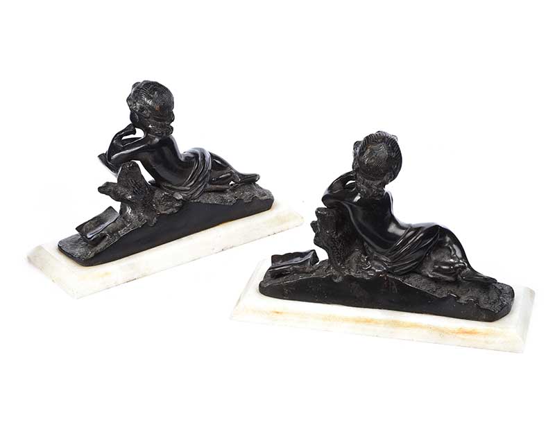 PAIR OF REGENCY FIGURE BOOKENDS - Image 4 of 5