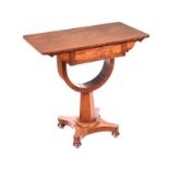 REGENCY MAHOGANY LAMP TABLE