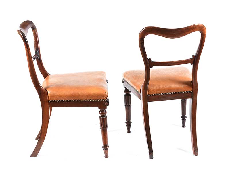 PAIR OF VICTORIAN MAHOGANY SIDE CHAIRS - Image 7 of 7