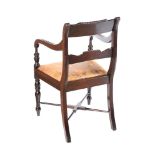 REGENCY MAHOGANY ARMCHAIR