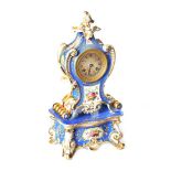 FRENCH PORCELAIN MARBLE CLOCK