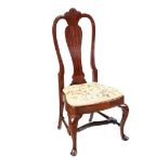 EARLY GEORGIAN MAHOGANY SIDE CHAIR