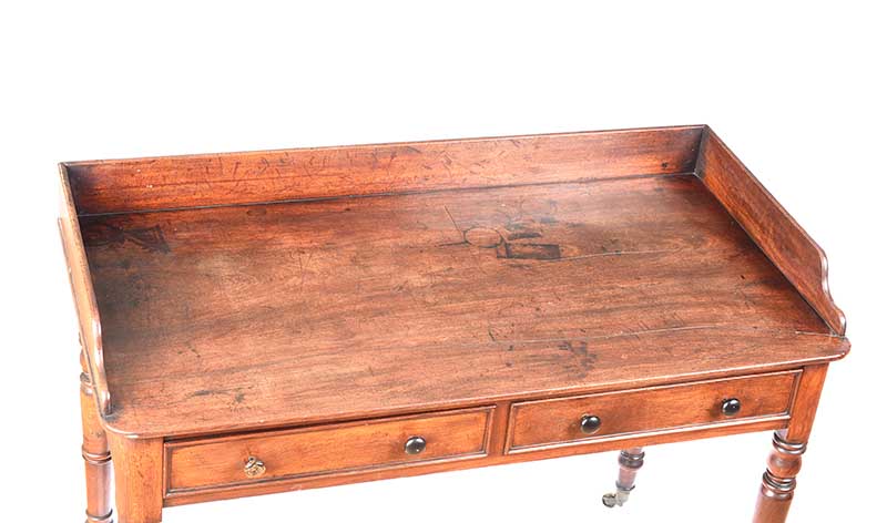 WILLIAMS & GIBTON VICTORIAN MAHOGANY WASHSTAND - Image 2 of 8