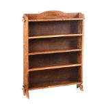 ARTS & CRAFTS OAK OPEN BOOKCASE