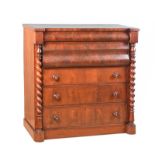 VICTORIAN MAHOGANY SCOTCH CHEST OF DRAWERS