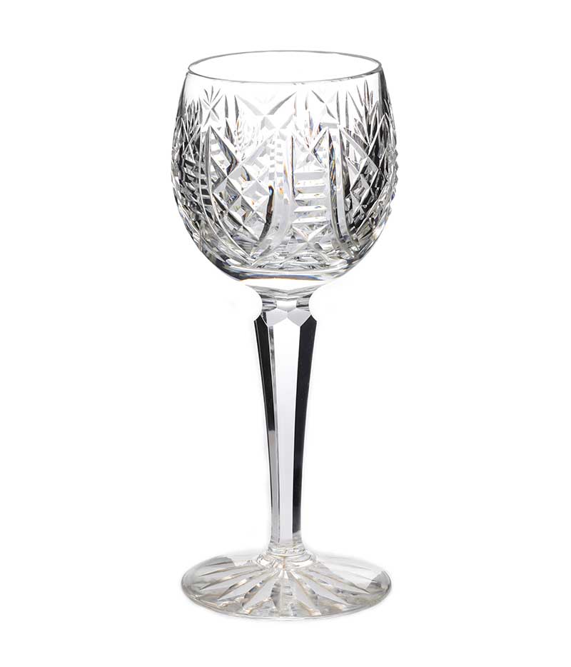 SET OF TEN WATERFORD CRYSTAL HOCK GLASSES