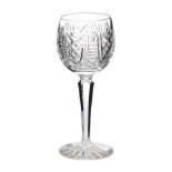 SET OF TEN WATERFORD CRYSTAL HOCK GLASSES