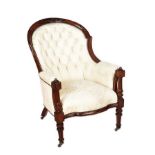 VICTORIAN MAHOGANY ARMCHAIR