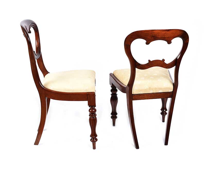 PAIR OF VICTORIAN MAHOGANY SIDE CHAIRS - Image 5 of 5