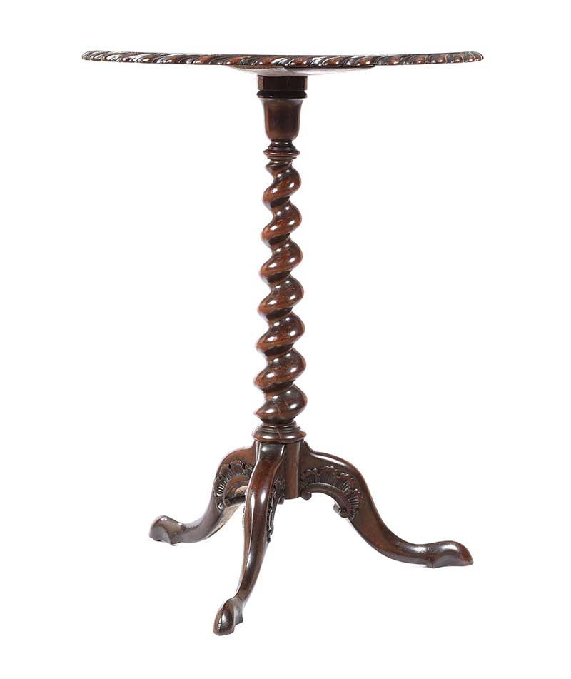 ANTIQUE ROSEWOOD LAMP TABLE - Image 4 of 4