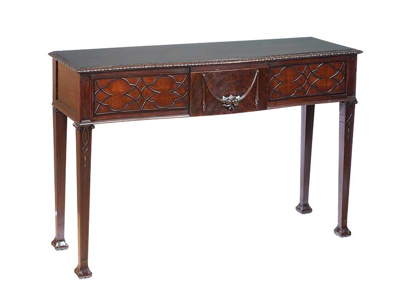 ANTIQUE MAHOGANY CONSOLE TABLE