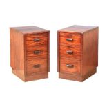 PAIR OF ART DECO BEDSIDE PEDESTALS