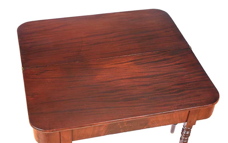 WILLIAM IV TURN OVER LEAF MAHOGANY TEA TABLE - Image 4 of 6