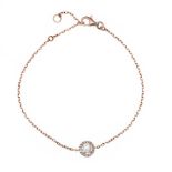 18CT ROSE GOLD DIAMOND BRACELET