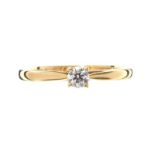 18CT GOLD DIAMOND SOLITAIRE RING