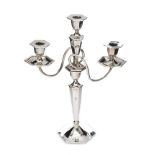 STERLING SILVER CANDLE STICK HOLDER (TRIO)