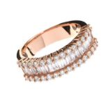 18CT ROSE GOLD DIAMOND RING