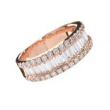 18CT ROSE GOLD DIAMOND RING