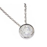 18CT GOLD DIAMOND PENDANT