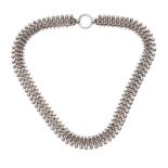 ANTIQUE SILVER COLLAR CIRCA 1880