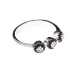 18CT WHITE GOLD CUBIC ZIRCONIA RING