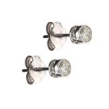 18CT WHITE GOLD DIAMOND EARRINGS