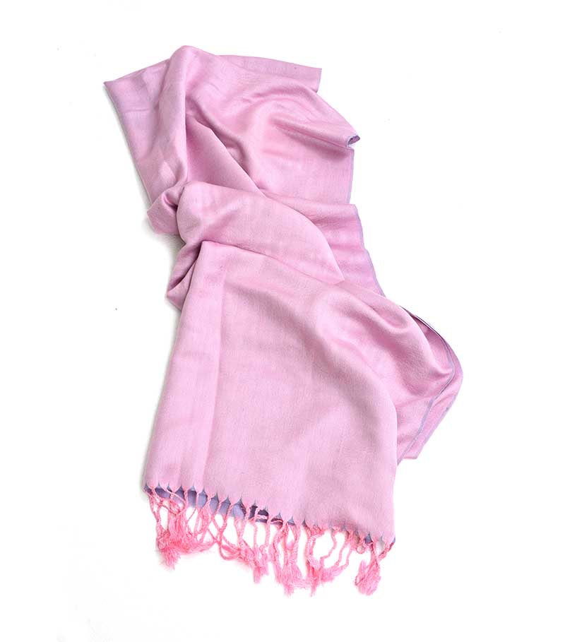 PINK AND VIOLET PASHMINA