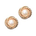 9CT GOLD AND PEARL EARRINGS