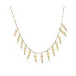 GOLD TONE PEARL NECKLACE