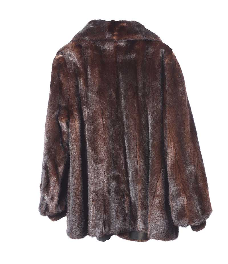 DARK MINK FUR JACKET - Image 2 of 3