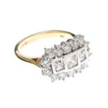 9CT GOLD CUBIC ZIRCONIA RING