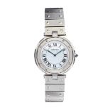 CARTIER STAINLESS STEEL WRIST WATCH