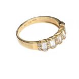 14CT GOLD CUBIC ZIRCONIA RING