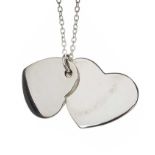 STERLING SILVER HEART-SHAPED NECKLACE