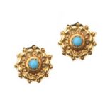 9CT GOLD TURQUOISE EARRINGS