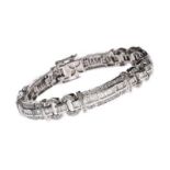 18CT WHITE GOLD DIAMOND BRACELET