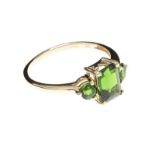 9CT GOLD CHROME DIOPSIDE RING