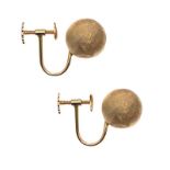 14CT GOLD SCREW ON EARRINGS